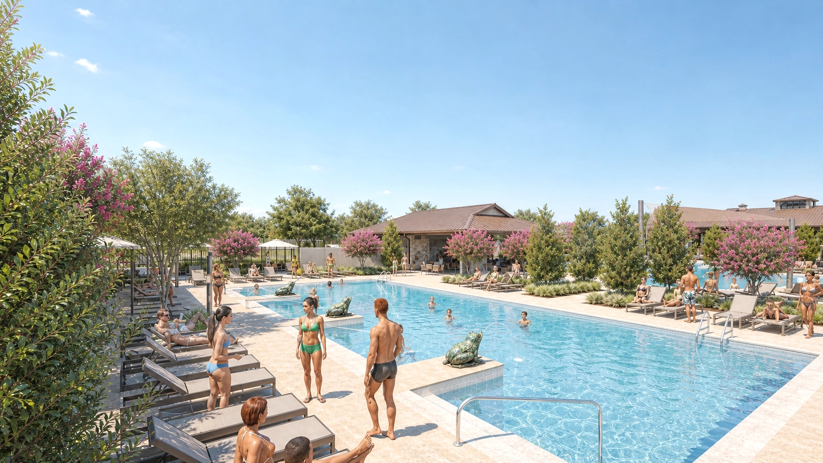 Residential amenity architectural visualization