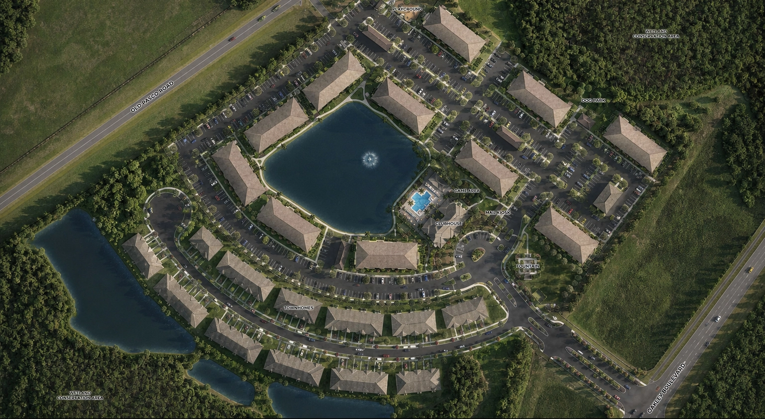 Residential subdivision site plan visualization